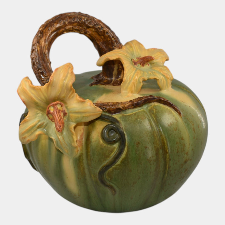 Ephraim Faience 2018 Hand Made Pottery Garden Patch Pumpkin Ceramic