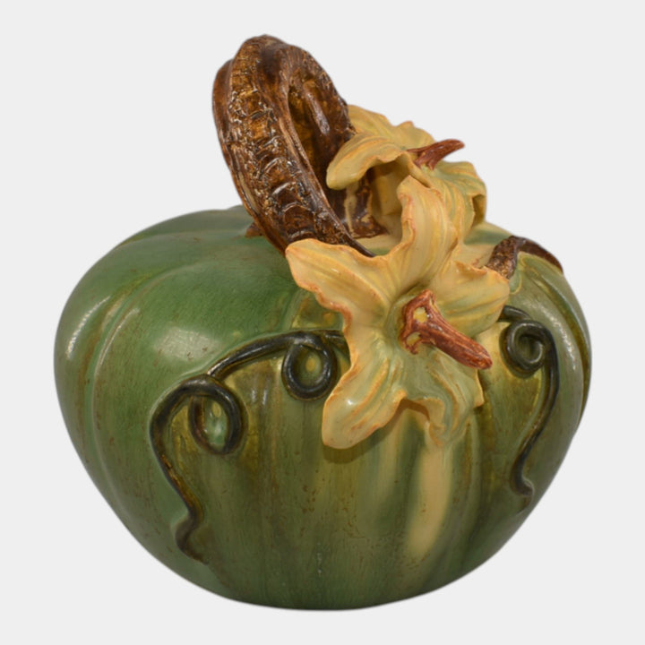 Ephraim Faience 2018 Hand Made Pottery Garden Patch Pumpkin Ceramic