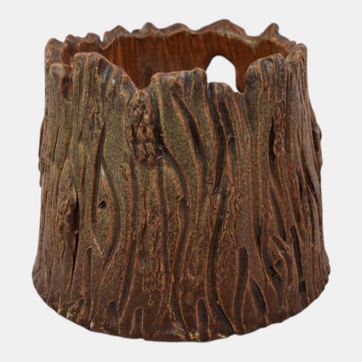 Ephraim Faience 2022 Hand Made Pottery Seeking Shelter Lantern Frog Ceramic Vase - Just Art Pottery