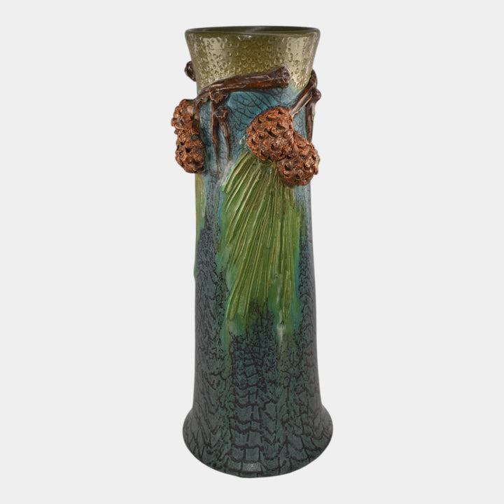 Ephraim Faience 2020 Hand Made Pottery Pinecone Ceramic Vase - Just Art Pottery