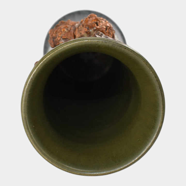 Ephraim Faience 2020 Hand Made Pottery Pinecone Ceramic Vase - Just Art Pottery