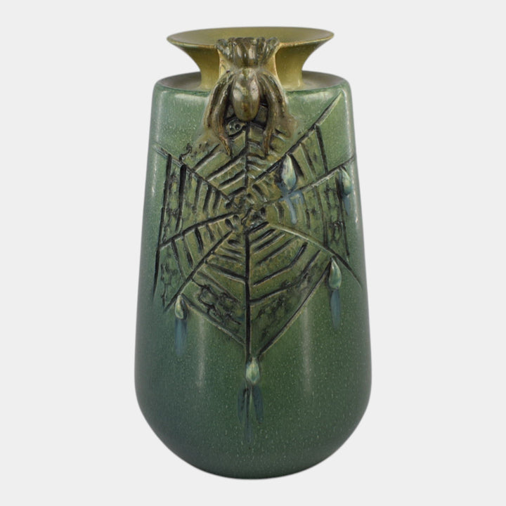 Ephraim Faience 2018 Hand Made Pottery Experimental Spider Web Ceramic Vase - Just Art Pottery