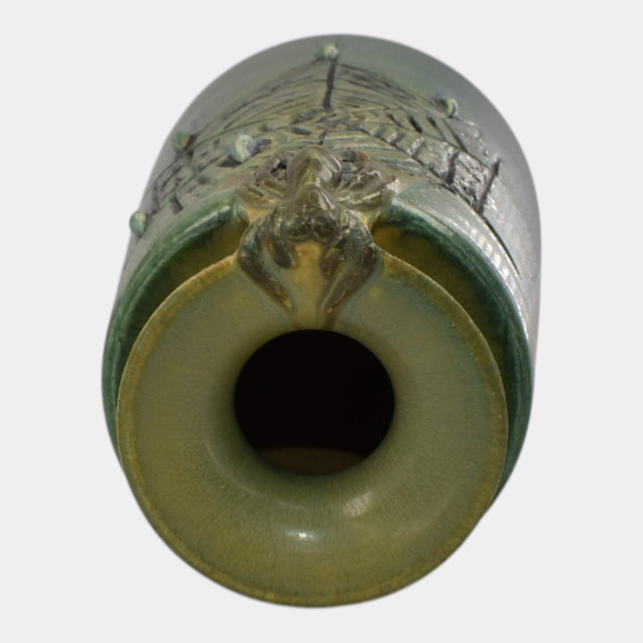 Ephraim Faience 2018 Hand Made Pottery Experimental Spider Web Ceramic Vase - Just Art Pottery
