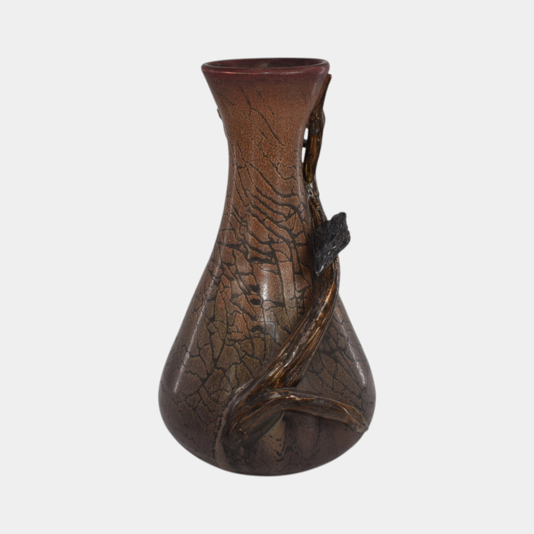 Ephraim Faience 2023 Hand Made Pottery Mischief Blackbird Vase - Just Art Pottery