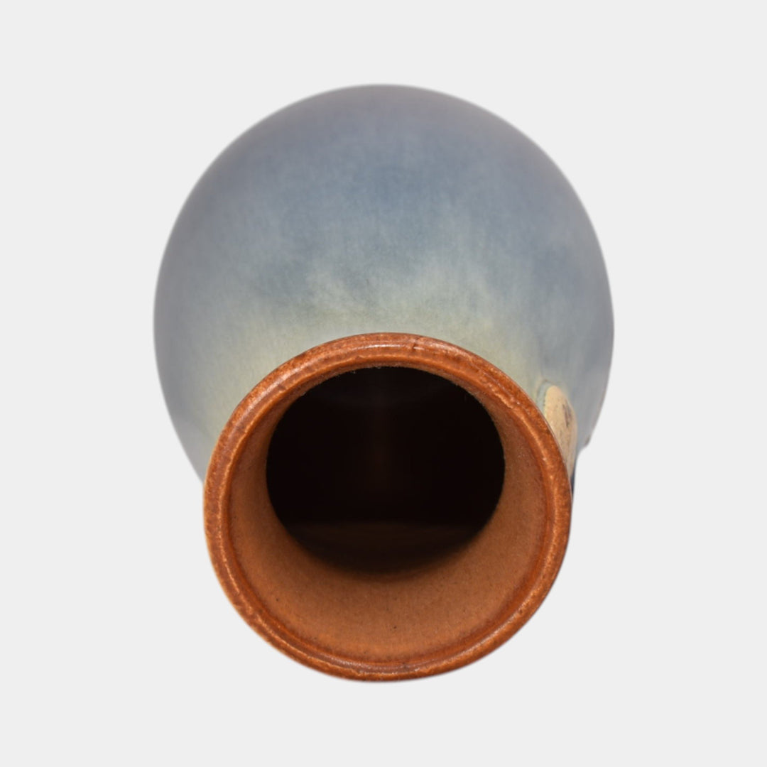 Ephraim Faience 2024 Hand Made Pottery Experimental Bat And Moon Ceramic Vase - Just Art Pottery