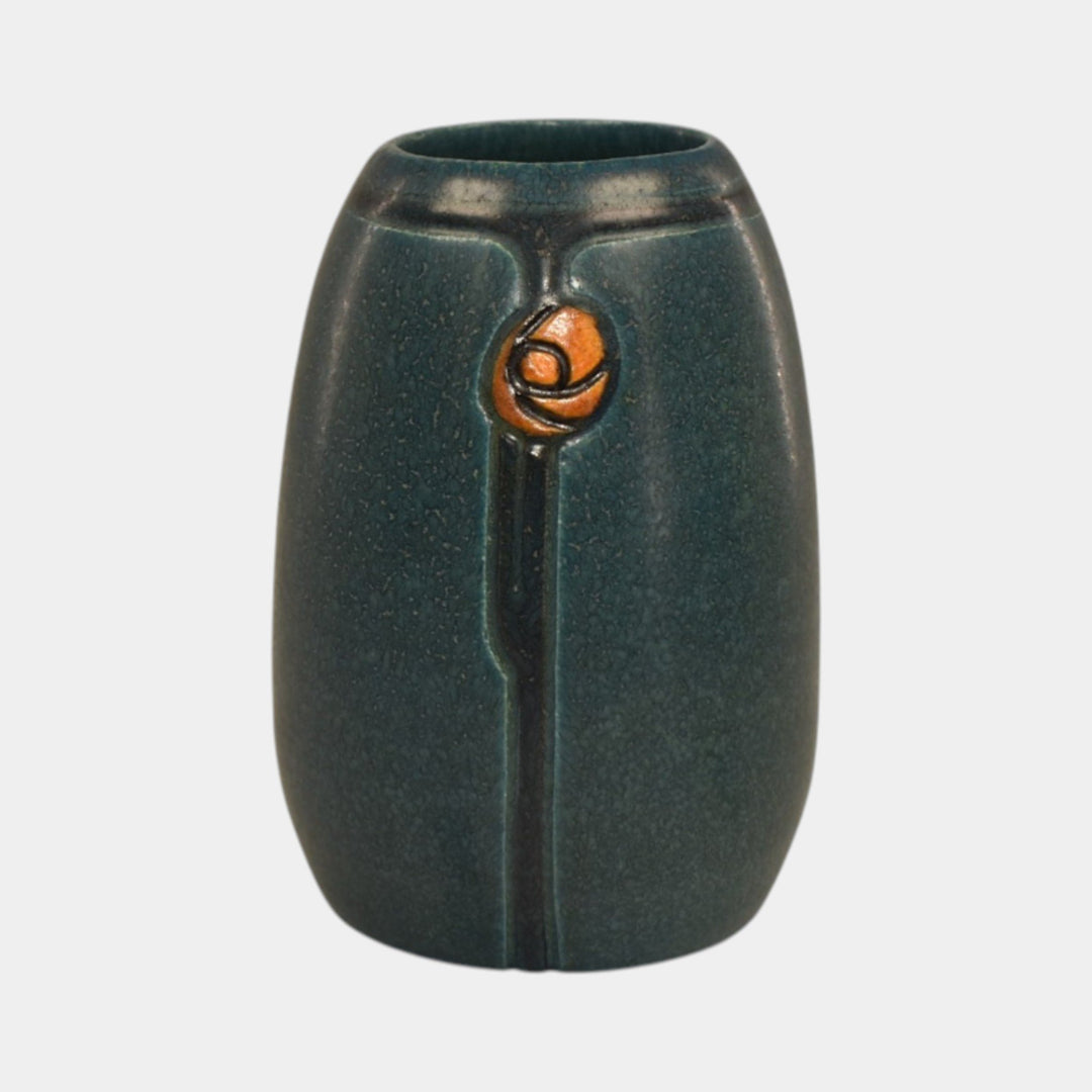 Ephraim Faience 2021 Hand Made Pottery Miniature Rose Ceramic Vase - Just Art Pottery