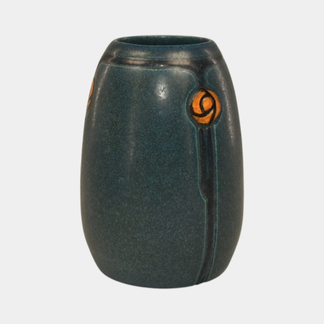 Ephraim Faience 2021 Hand Made Pottery Miniature Rose Ceramic Vase - Just Art Pottery