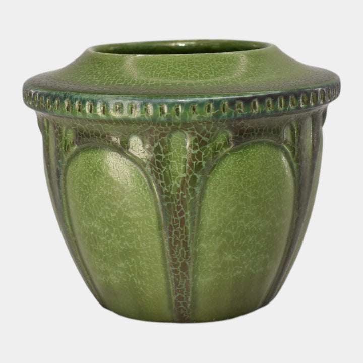 Ephraim Faience 2014 Hand Made Pottery Green Ceramic Vase - Just Art Pottery