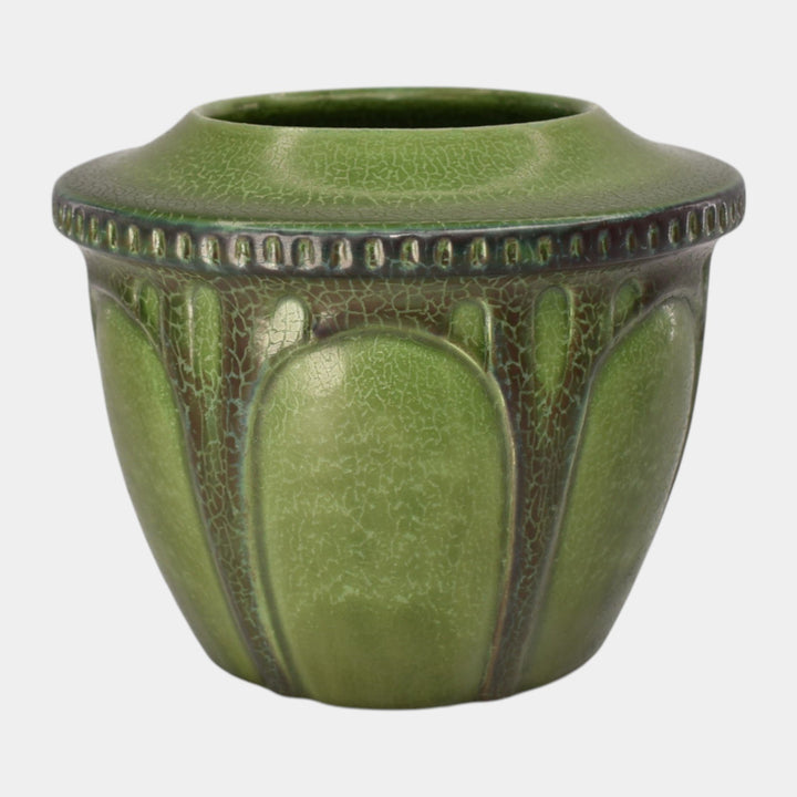 Ephraim Faience 2014 Hand Made Pottery Green Ceramic Vase - Just Art Pottery