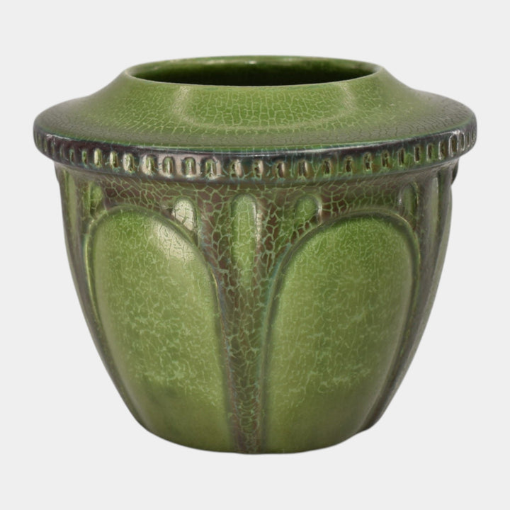 Ephraim Faience 2014 Hand Made Pottery Green Ceramic Vase - Just Art Pottery