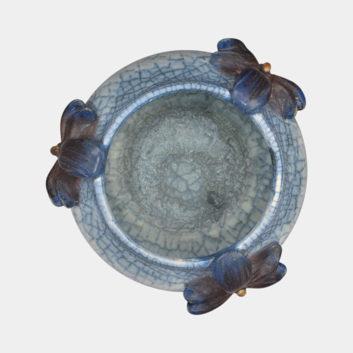 Ephraim Faience 2019 Hand Made Pottery Petite Violet Bowl - Just Art Pottery