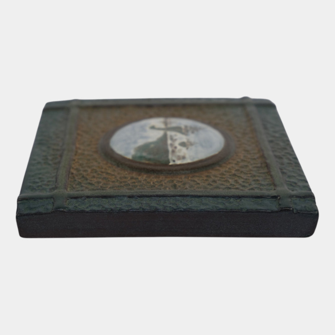 Ephraim Faience 2024 Hand Made Art Pottery Ceramic Nessie Tile - Just Art Pottery