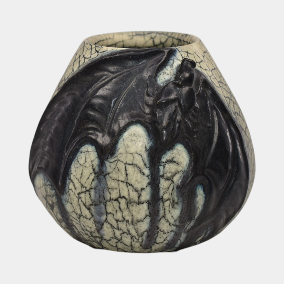 Ephraim Faience 2021 Hand Made Pottery Call Of The Bat Ceramic Vase - Just Art Pottery