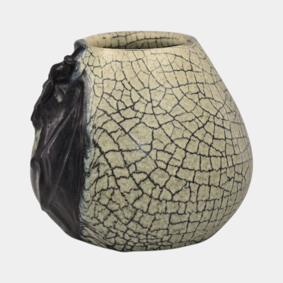 Ephraim Faience 2021 Hand Made Pottery Call Of The Bat Ceramic Vase - Just Art Pottery