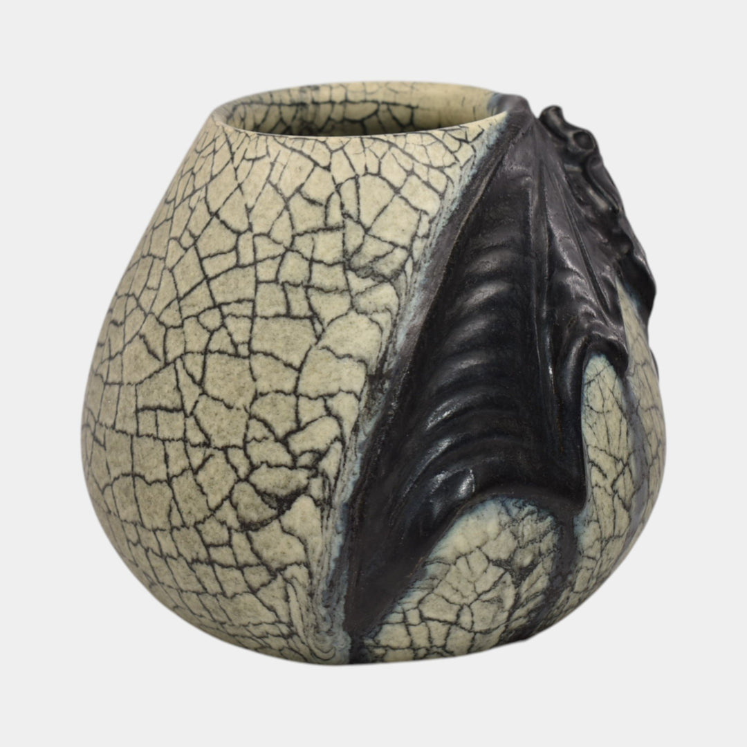 Ephraim Faience 2021 Hand Made Pottery Call Of The Bat Ceramic Vase - Just Art Pottery