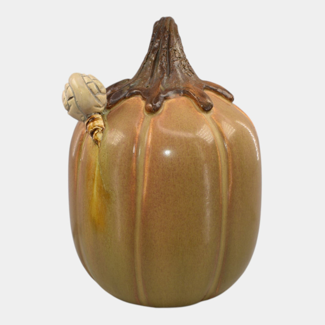 Ephraim Faience 2022 Hand Made Pottery Ceramic Happy Trails Snail Pumpkin - Just Art Pottery