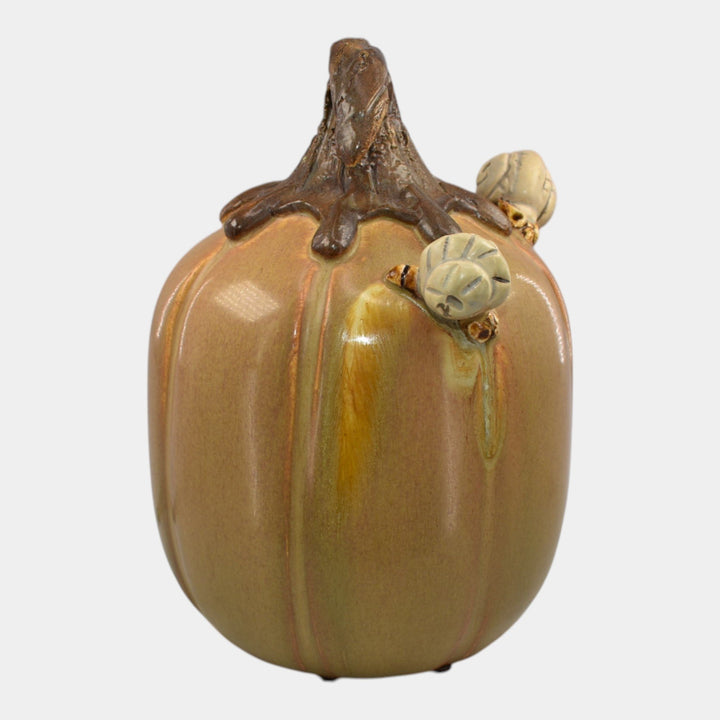 Ephraim Faience 2022 Hand Made Pottery Ceramic Happy Trails Snail Pumpkin - Just Art Pottery
