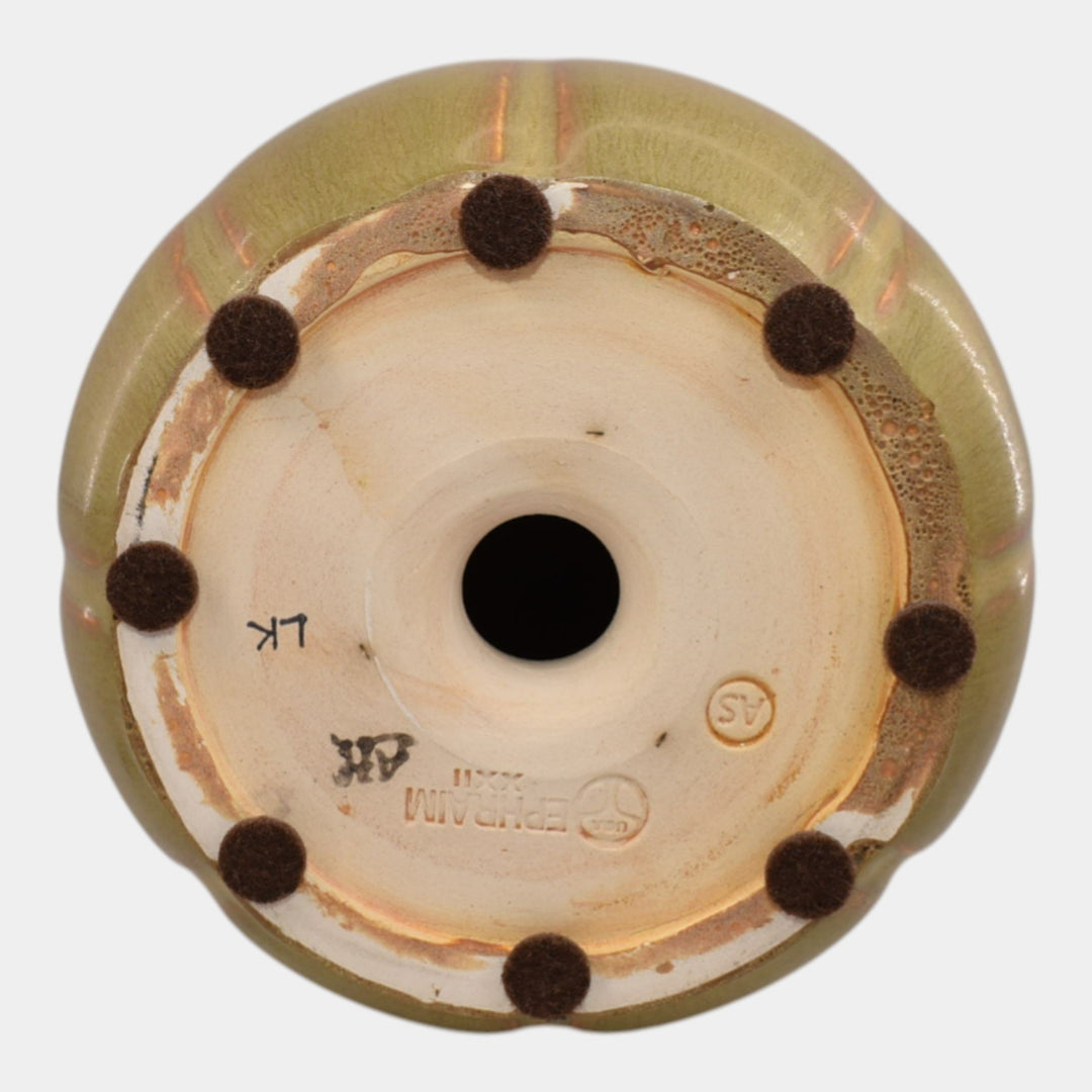 Ephraim Faience 2022 Hand Made Pottery Ceramic Happy Trails Snail Pumpkin - Just Art Pottery