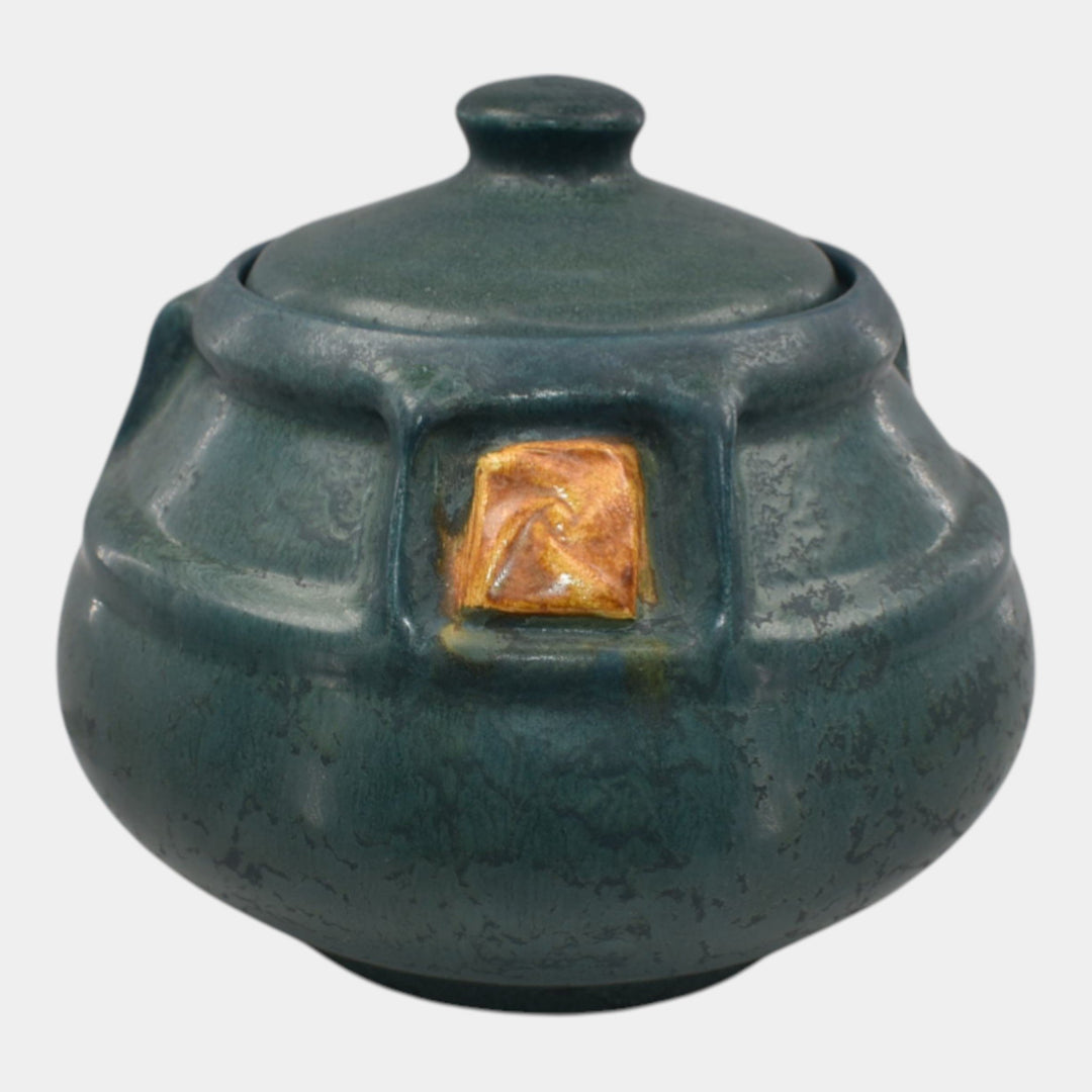 Ephraim Faience 2021 Hand Made Pottery Craftsman Rose Lidded Jar - Just Art Pottery