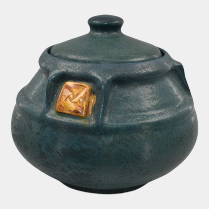 Ephraim Faience 2021 Hand Made Pottery Craftsman Rose Lidded Jar - Just Art Pottery