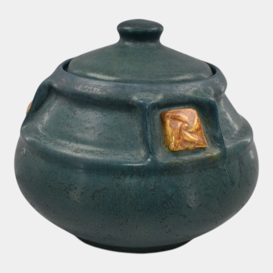 Ephraim Faience 2021 Hand Made Pottery Craftsman Rose Lidded Jar - Just Art Pottery