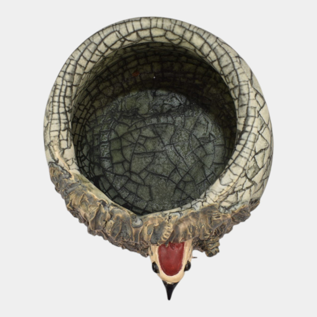 Ephraim Faience 2020 Hand Made Pottery Woodpecker Ceramic Vase - Just Art Pottery