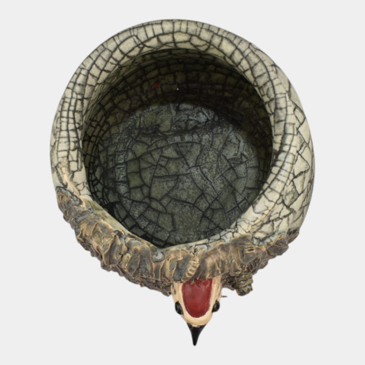 Ephraim Faience 2020 Hand Made Pottery Woodpecker Ceramic Vase - Just Art Pottery