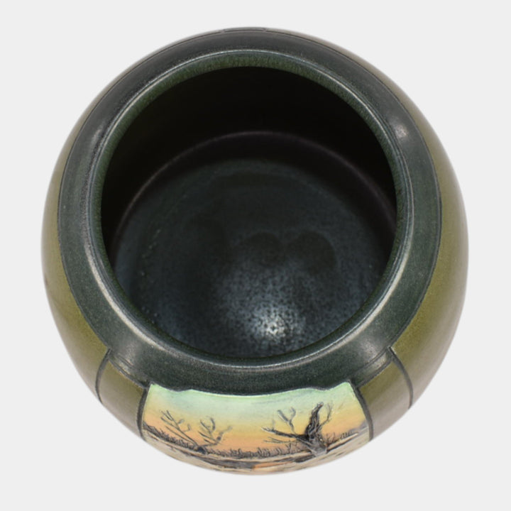 Ephraim Faience 2024 Pottery Over the River Scenic Landscape Vase - Just Art Pottery
