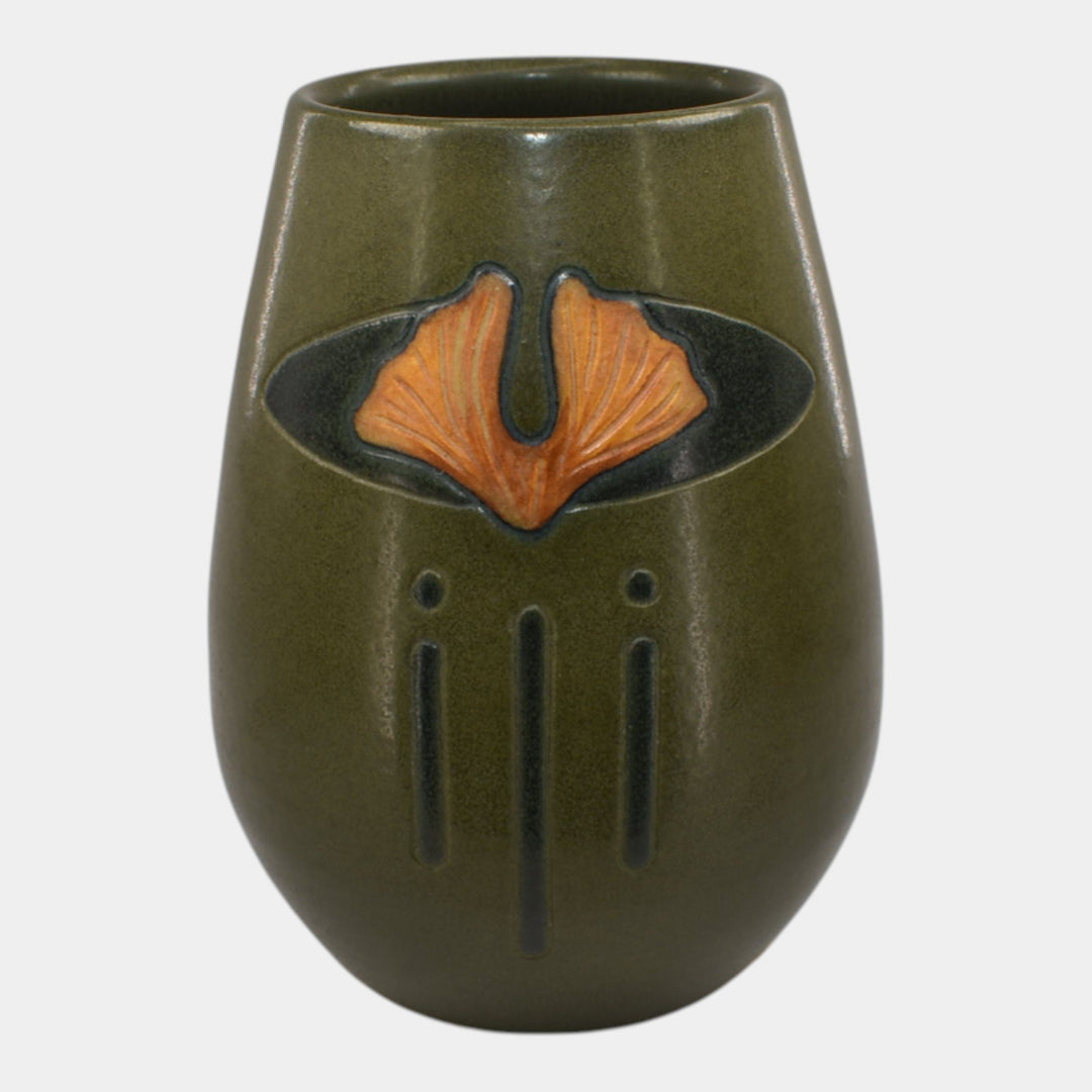 Ephraim Faience 2019 Hand Made Experimental Pottery Gingko Ceramic Vase - Just Art Pottery