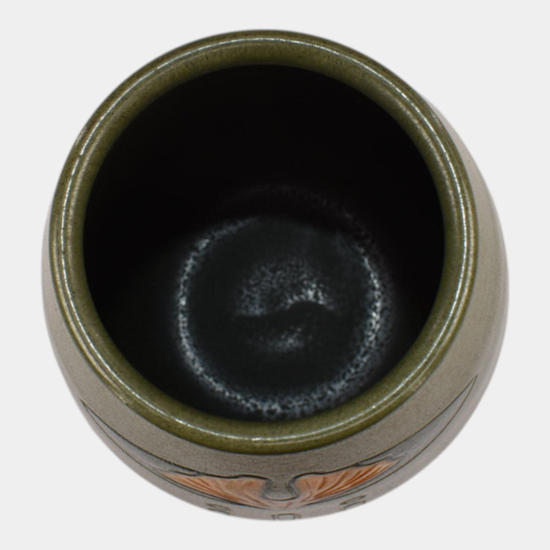 Ephraim Faience 2019 Hand Made Experimental Pottery Gingko Ceramic Vase - Just Art Pottery