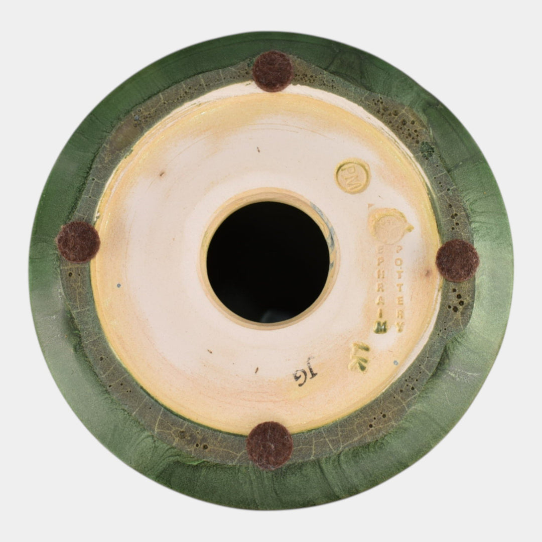 Ephraim Faience 2013 Hand Made Pottery The Haunt Candle Pillar with Bats - Just Art Pottery