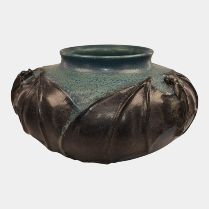 Ephraim Faience 2012 Hand Made Pottery Nocturne Ceramic Bat Vase - Just Art Pottery