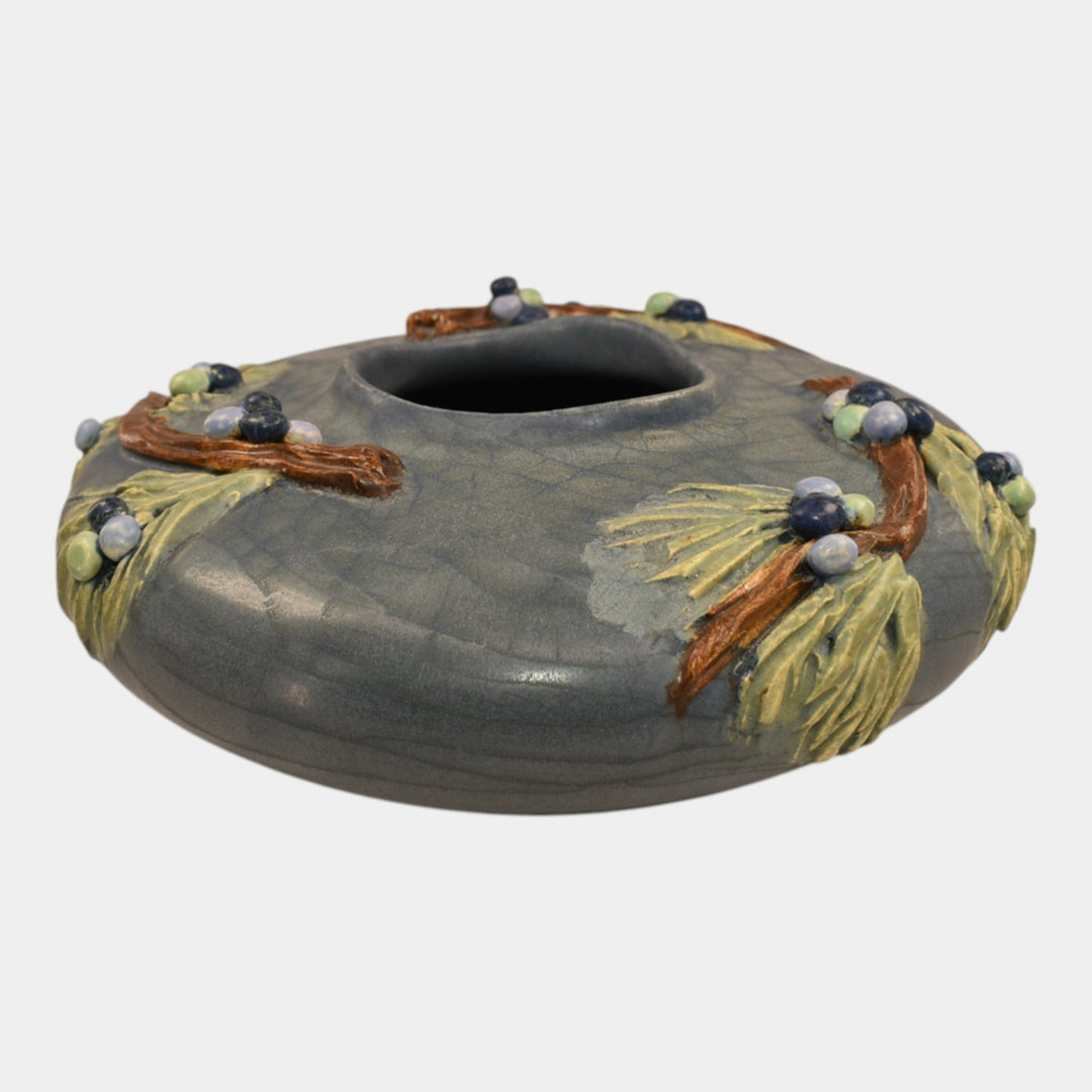 Ephraim Faience 2023 Hand Made Pottery Juniper Bowl - Just Art Pottery