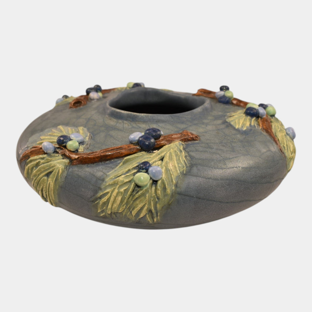 Ephraim Faience 2023 Hand Made Pottery Juniper Bowl - Just Art Pottery