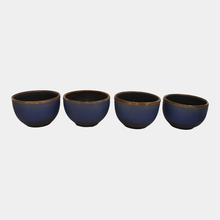 Ephraim Faience Elementals Art Pottery Fright Night Bat Bowls - Just Art Pottery