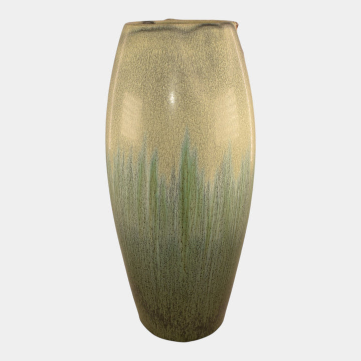 Ephraim Faience 2023 Hand Made Pottery Blue White Arctic Messenger Owl Vase - Just Art Pottery