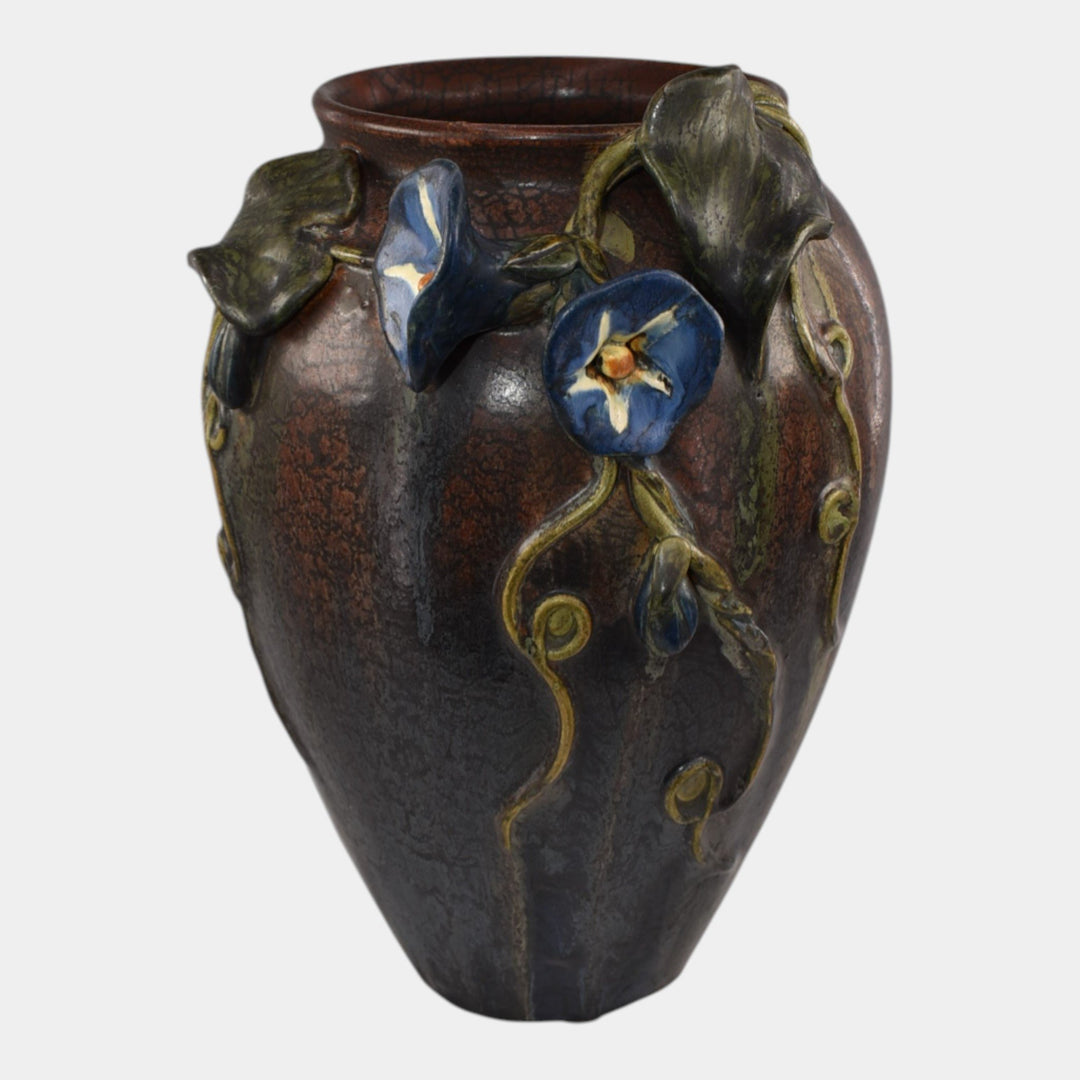 Ephraim Faience 2022 Hand Made Pottery Purple Good Morning Vase - Just Art Pottery