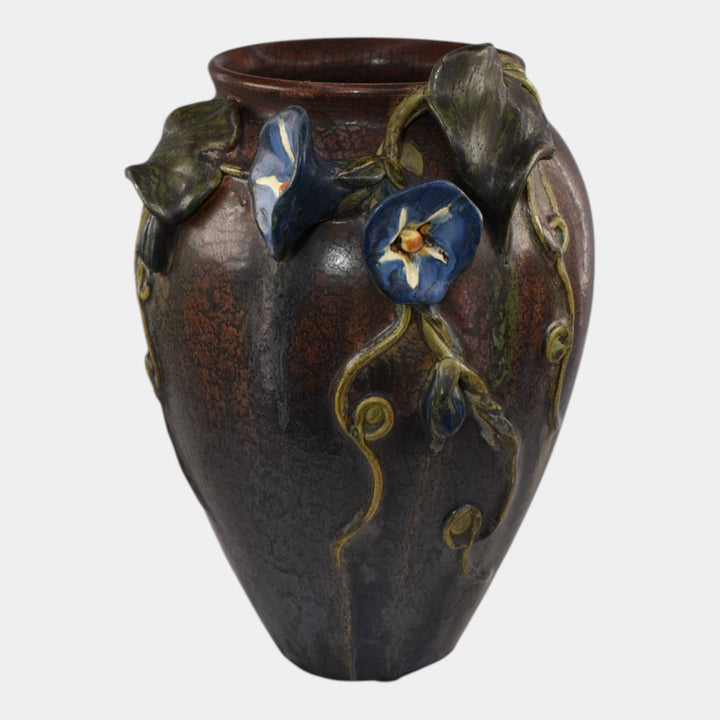Ephraim Faience 2022 Hand Made Pottery Purple Good Morning Vase - Just Art Pottery