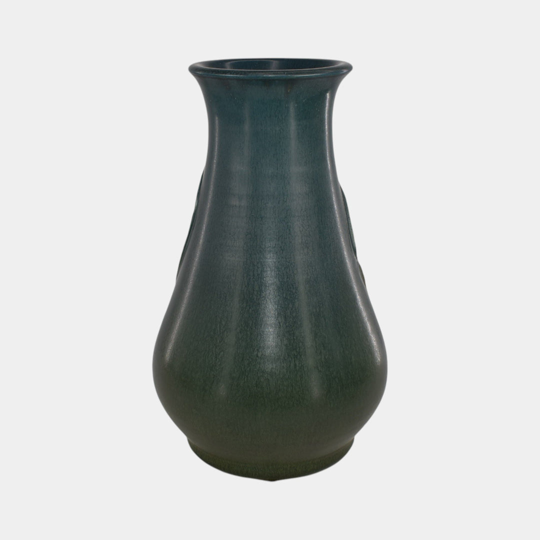 Ephraim Faience 2014 Limited Edition Pottery Blue Green Boris the Bat Vase