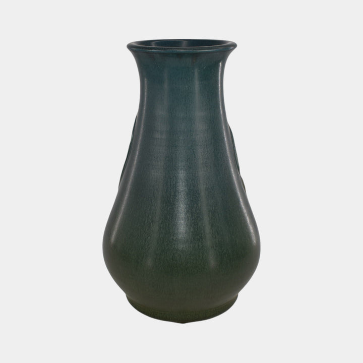 Ephraim Faience 2014 Limited Edition Pottery Blue Green Boris the Bat Vase
