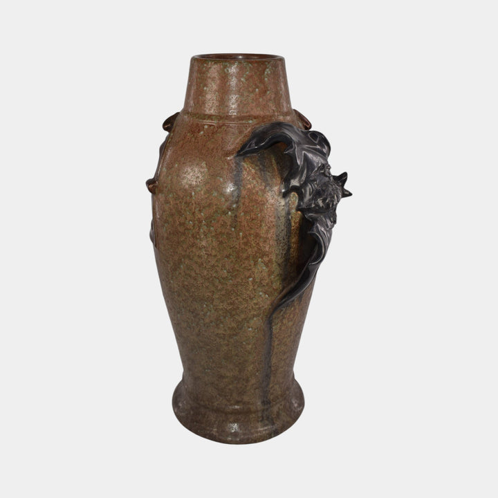 Ephraim Faience 2016 Experimental Hand Made Pottery Brown Bat Lantern