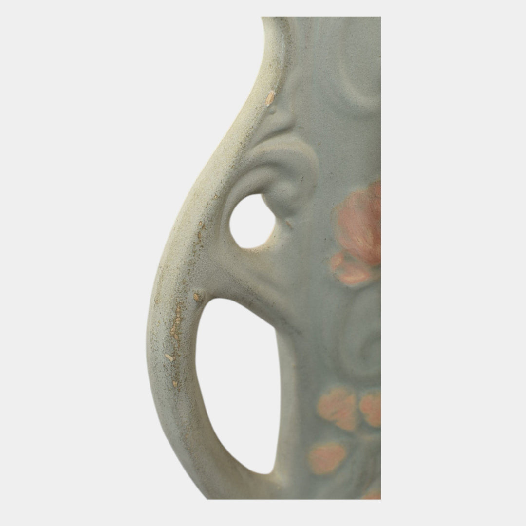 Weller Pottery Art Nouveau Woman And Flowers Ewer Pitcher - Just Art Pottery
