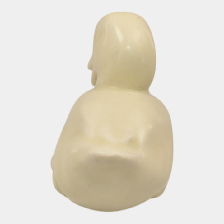 Rookwood 1932 Vintage Art Pottery White Ceramic Paperweight Duck Figurine 6064 - Just Art Pottery