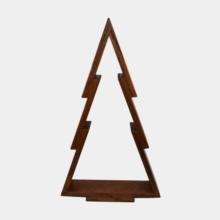 Ephraim Faience Arts An Crafts Mission Style Oak Wood Christmas Tree Stand - Just Art Pottery