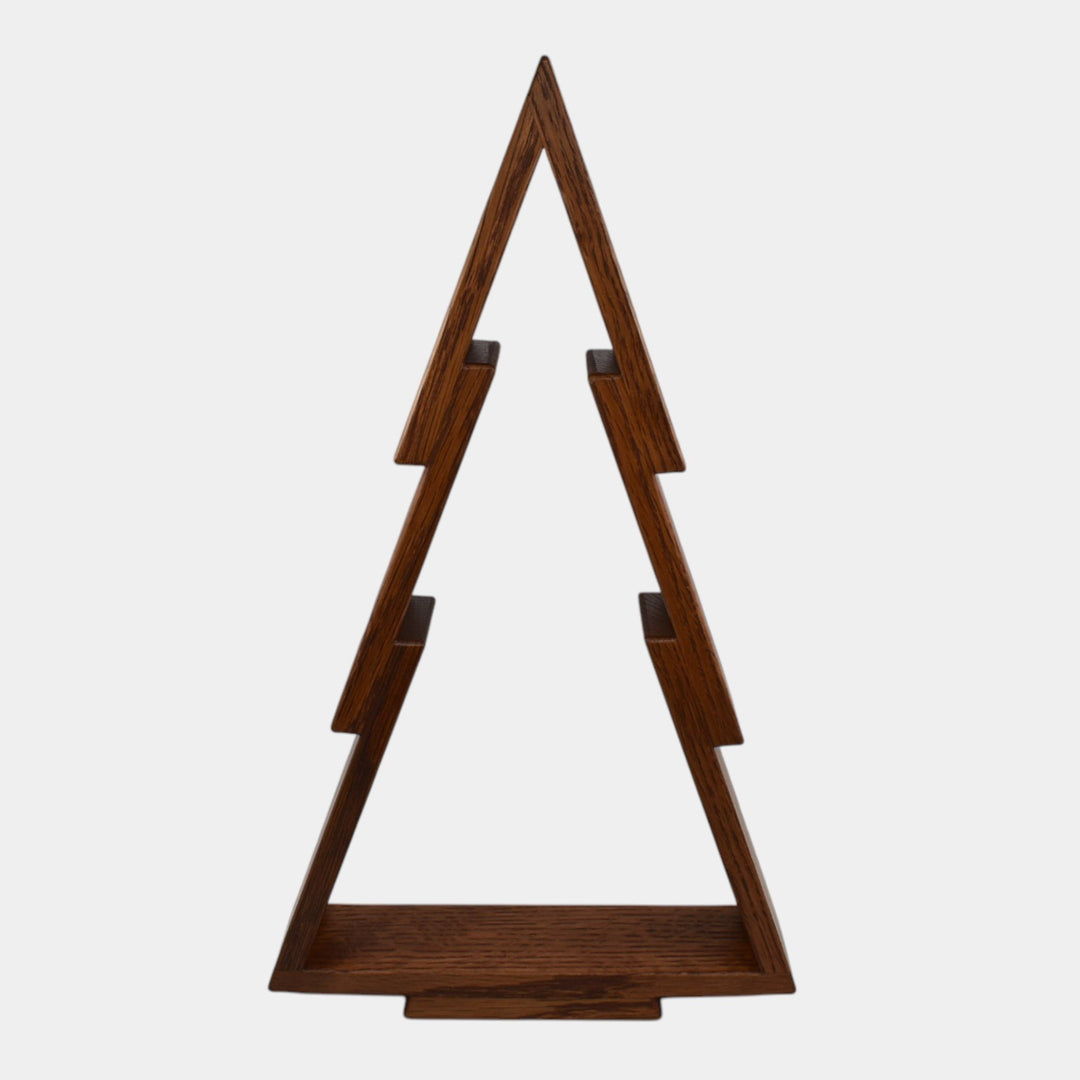 Ephraim Faience Arts An Crafts Mission Style Oak Wood Christmas Tree Stand - Just Art Pottery