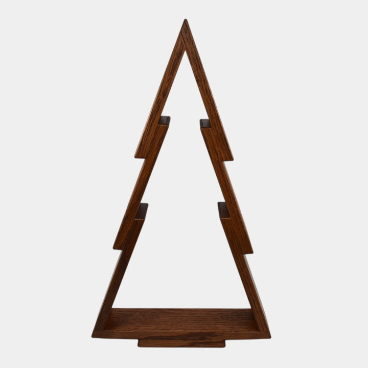 Ephraim Faience Arts An Crafts Mission Style Oak Wood Christmas Tree Stand - Just Art Pottery