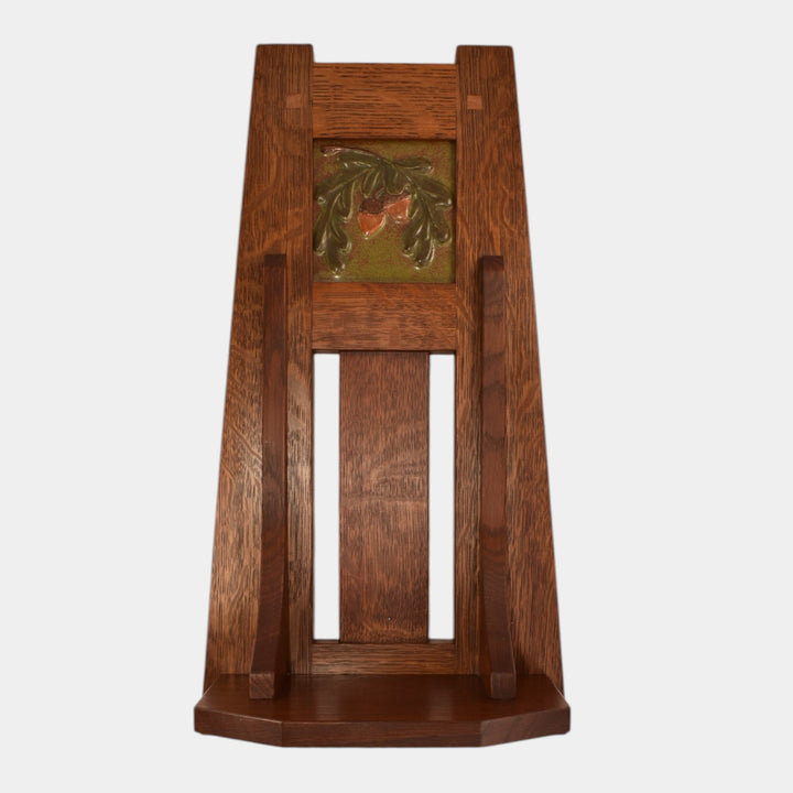 Ephraim Faience 2018 Hand Made Wooden Shelf With Ceramic Pottery Tile