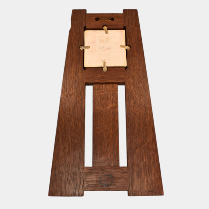 Ephraim Faience 2018 Hand Made Wooden Shelf With Ceramic Pottery Tile