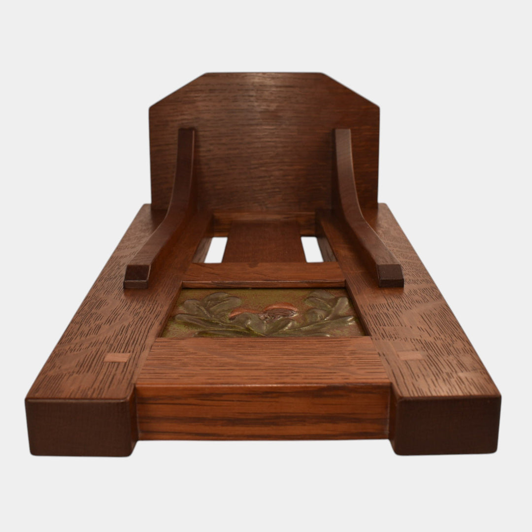 Ephraim Faience 2018 Hand Made Wooden Shelf With Ceramic Pottery Tile