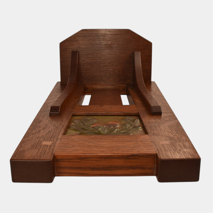 Ephraim Faience 2018 Hand Made Wooden Shelf With Ceramic Pottery Tile